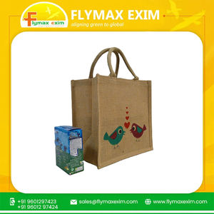 Sacs à provisions fourre-tout en toile de jute écologique de haute qualité faits à la main Design durable à la mode en vente - Product Image 2