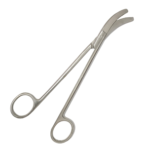 Ciseaux utérins Sims en acier inoxydable de qualité médicale, à pointe droite et arrondie, 230 mm, ensemble d'instruments chirurgicaux, vente en gros - Product Image 1