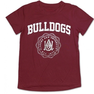 Alabama A & M University pour Bulldogs T-Shirt Collection 100% Coton Premium Quality School Pride Apparel Front Printed Logo Plus - Product Image 3