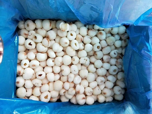 LYCHEE CONGELÉ DE HAUTE QUALITÉ: PULPE DE FRUITS DE LITCHI BIOLOGIQUE IQF, PEELÉ ET CONGELÉ EN VRAC, ENTIER ET TRANCHÉ, PRIX BON MARCHÉ. - Product Image 1