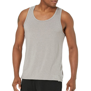 Camiseta sin mangas de gimnasio de punto blanco para correr de buena calidad de secado rápido de algodón 100% para hombre, decoración de bordado de estilo informal con M-2XL de pecho - Product Image 5