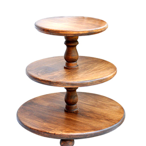 New Design <b>3</b>-<b>Tier</b> Large Wooden Cupcake <b>Stand</b> Dessert Display Tray Serving Tray <b>Cake</b> Tools - Product Image 2