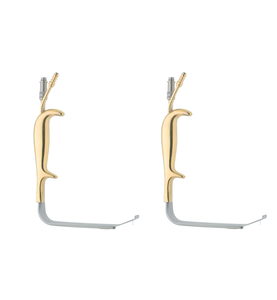 Dentavex Corporation Stainless Steel 21 cm Pistol Grip Handle <b>Surgical</b> Elevator with Angled <b>Blade</b> Manual Power Source - Product Image 1