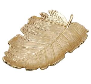 Plateau de service ovale en laiton de style vintage avec bords floraux, idéal pour la décoration de table et les hôtels - Product Image 6