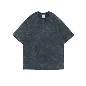 Camiseta personalizada de color sólido en blanco liso con hombros descubiertos para adultos, talla libre, lavado ácido - Product Image 5