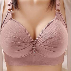Soutien-gorge de maintien sans fil personnalisé avec bretelles réglables pour femmes corpulentes, soutien-gorge de mise en forme, impression numérique pour adultes - Product Image 4