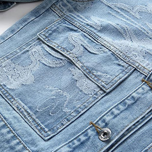 Chaqueta vaquera de mujer de diseño único más vendida a precio al por mayor chaqueta vaquera de mujer de alta calidad - Product Image 6