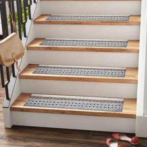 Modern Striped Printed <b>Rug</b>, Soft Tones, Machine Washable, <b>Thin</b> Stair <b>Rug</b>,Goblen - Product Image 5