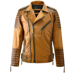 Chaqueta de cuero formal de invierno Pakistán hecho personalizado Color sólido impermeable a prueba de viento logotipo frontal - Product Image 1