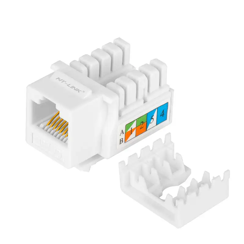 NETLINK AMP tipi 90 derece cat6 UTP keystone jack duvar ve patch panel için kolay kurulum