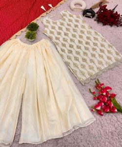 Traditional Elegant Kurta Sets for Women Girls Indian Pakistani Clothing Cotton Anarkali Top Bottom Stitched - Product Image 4