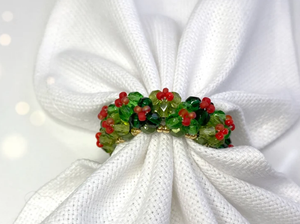<b>Christmas</b> napkin ring beading tutorial, beading pattern, <b>Christmas</b> <b>gift</b> - Product Image 2
