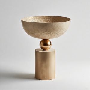 Bol de service à manger Crown Tide Luxe en forme ronde personnalisée pour la décoration de service de mariage d'hôtel à la maison - Product Image 3