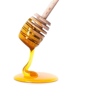 Auténtico Palito para Remover Miel de Madera de Olivo Ecológico Hecho a Mano con Diseño de Panal - Mini Cuchara para Miel y Mezclador para Tarro - Product Image 1