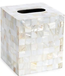 Mother of Pearl Tissue Box Table Decor <b>Napkin</b> <b>Dispenser</b> for Elegant Living Rooms Tables Tissue Box For Bedside Table Decor - Product Image 6