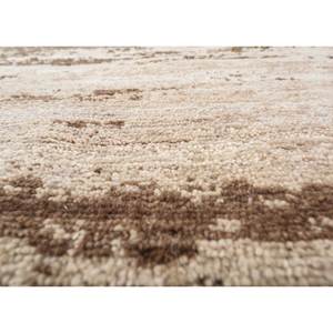 พรมขนสัตว์ถักมือสีเบจและสีน้ำตาลลายนามธรรมสำหรับห้องนั่งเล่น หนา 10 มม. รูปทรงสี่เหลี่ยมผืนผ้าและรูปทรงจิ๊กซอว์ รุ่น Reb-1596 - Product Image 3