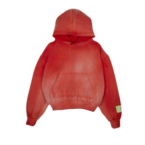 Sportish Impex Manufacturer Unisex 460GSM Cotton Cropped <b>Hoodie</b> Boxy Fit Vintage Acid Wash Sun-Faded - Product Image 1