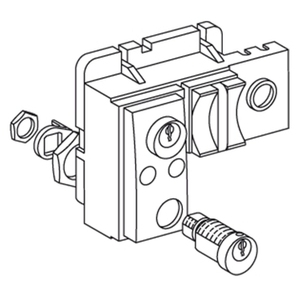 Per SCHNEIDER ELECTRIC 48545 Interruttore Automatico Bloccabile MasterPact NW Posizione Fissa/Estraibile con Profalux Keylock 1 - Product Image 1