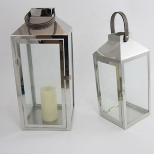 Bougeoir en verre inoxydable de qualité supérieure, fait à la main, couvercle sans flamme, lanterne pour décoration murale - Product Image 2