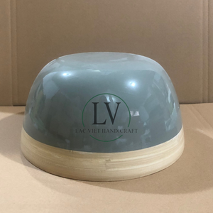 Best Price Natural Spun Bamboo Salad Serving <b>Bowl</b> Handcrafted Kitchen Ware Cookware Set RTS from Vietnam - Product Image 2