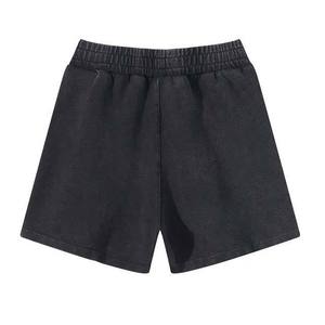 Nouvelle tendance été personnalisé hommes lavé à l'acide Vintage 100% coton français éponge cordon Shorts pour hommes - Product Image 2