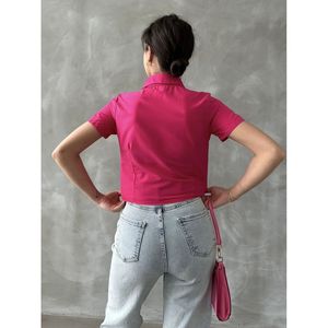 Blusa Fucsia para Mujer Topshow con Frente Fruncido - Venta al por Mayor - Product Image 1