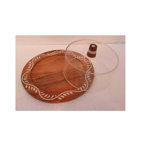 Platos de Madera de Acacia con Incrustaciones de Nácar, Ecológicos, Modernos y de Lujo, para Servir en Fiestas, Forma Ovalada, Acabado Pulido, Regalo Empresarial - Product Image 2