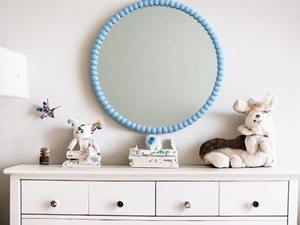 Miroir de maquillage en plastique brillant Hello Kitty, mignon et dessin animé, avec diamants, bricolage, miroir de princesse, miroir de chaton - Product Image 5