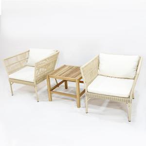 Ensemble de bistrot d'extérieur en rotin PE Comehome, résistant aux intempéries, décoration de sièges de jardin - Product Image 3