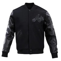 Fabricant OEM sur mesure, veste de baseball slim pour homme de haute qualité, col montant sportif, hiver, logo sur le devant, 100% laine