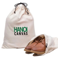 Tas Sepatu Perjalanan Wanita Model Kanvas, Tas Serut Ramah Lingkungan Custom dengan Logo Cetak, Harga Pabrik Vietnam