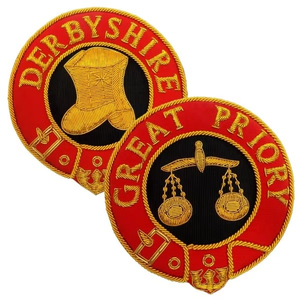 New Arrival Wholesale 2025 Past Great Preceptor Mantle <b>Badge</b> Masonic Cloth Gown <b>Badge</b> OEM Serviced - Product Image 1