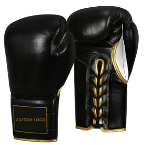 Gants de boxe personnalisés en cuir de vachette véritable, doux au toucher, de qualité supérieure, avec logo imprimé, prix de gros - Product Image 1