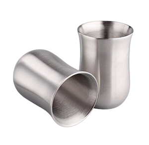 Vaso moderno de acero inoxidable asequible hecho a mano en la India, producto de exportación de taza de bebida personalizado de alta calidad - Product Image 5