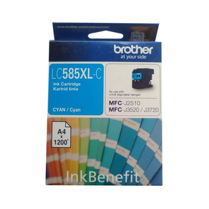 Cartouche d'encre cyan Brother 585XL de haute qualité avec puce et couleur LC - Product Image 1