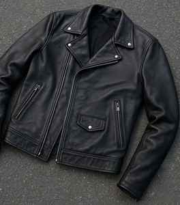 Veste en jean en cuir personnalisable de haute qualité unisexe 100% coton Style décontracté pour l'hiver avec logo brodé - Product Image 1