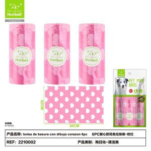 Sacchetti per Rifiuti con Motivo a Cuore per lo Smaltimento dei Rifiuti Canini, Soluzione per la Rimozione dei Rifiuti degli Animali Domestici - Product Image 4