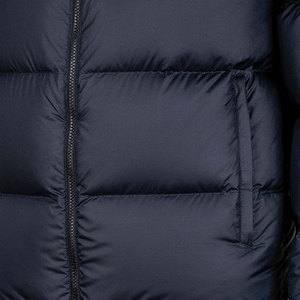 Veste d'hiver pour hommes noirs Veste de travail à glissière en polaire lourde avec coupe surdimensionnée Design à fermeture éclair complète mince et chaude - Product Image 6