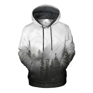 Hombres de calidad premium Care Master 2026 Venta al por mayor logotipo personalizado Hombres Negro Moda Manga larga Jersey en blanco Sudadera con capucha de algodón - Product Image 2