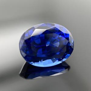 ราคาอัญมณีร้านค้าขายส่งออนไลน์สินค้าที่ไม่ซ้ำกันต่ำ Moq การปรับแต่ง Lab-ปลูกไพลินสีฟ้า - Product Image 2