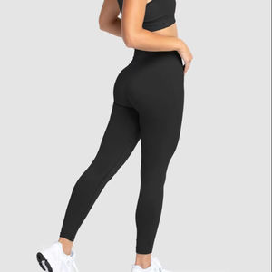 Women's High Waist Scrunch Butt Compression Seamless Training <b>Leggings</b> Custom Design Solid Summer Workout <b>Leggings</b> Factory - Product Image 1
