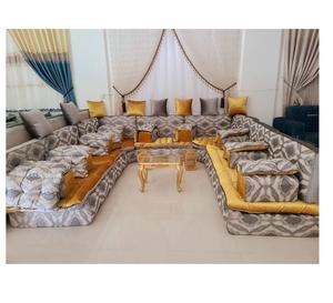 Sofá estilo Majlis árabe, diseño clásico, elegante conjunto para sala de estar, asientos de esquina de lujo, diseño que ahorra espacio - Product Image 1