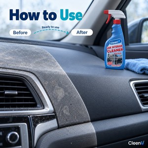 Spray detergente per interni auto 500ml, senza silicone, per cruscotto, pannelli portiera, console, finiture auto, OEM, all'ingrosso - Product Image 4