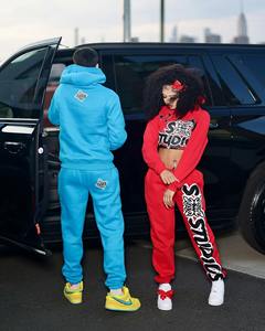 Automne hommes femmes survêtement 2 ensembles Hip Hop lettre impression sweat à capuche costume mâle Gym Fitness Joggers vêtements de sport deux pièces ensemble - Product Image 4