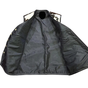 Chaleco de cuero transpirable 100% para hombre, ropa de invierno de moda de alta calidad y chaleco de cuero impermeable de servicio OEM para venta en línea - Product Image 3