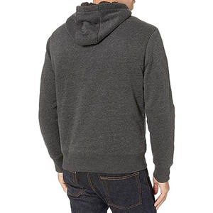 Men's Super-<b>Soft</b> Quilted Pullover <b>Hoodie</b> Textured Charcoal Fleece with Puff Printing Winter Style Hooded Collars Hoodies - Product Image 6