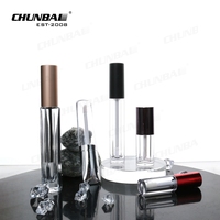 Emballage de tube de sérum pour la croissance des cils et mascara pour sourcils, design premium, logo personnalisé, brun, vide, unique, 6 ml, 10 ml, avec brosse