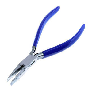 Pince à bijoux plate de haute qualité poignée arrondie nez plat et rond formant des pinces outils de fabrication de bijoux - Product Image 1