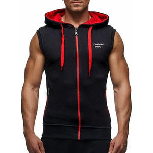 Men's Bodybuilding Sleeveless <b>Hoodie</b> <b>Gym</b> Tank Top Latest Style Fully Customization Men Wear Hoodies - Product Image 3