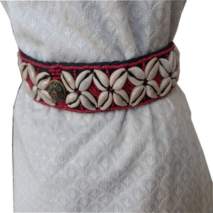 Ceinture perlée en coton pour femmes mode sac noir blanc Western OEM Logo Style boucle tissu emballage pièces couleur ind - Product Image 6